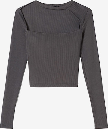 Bershka Shirt in Grey: front