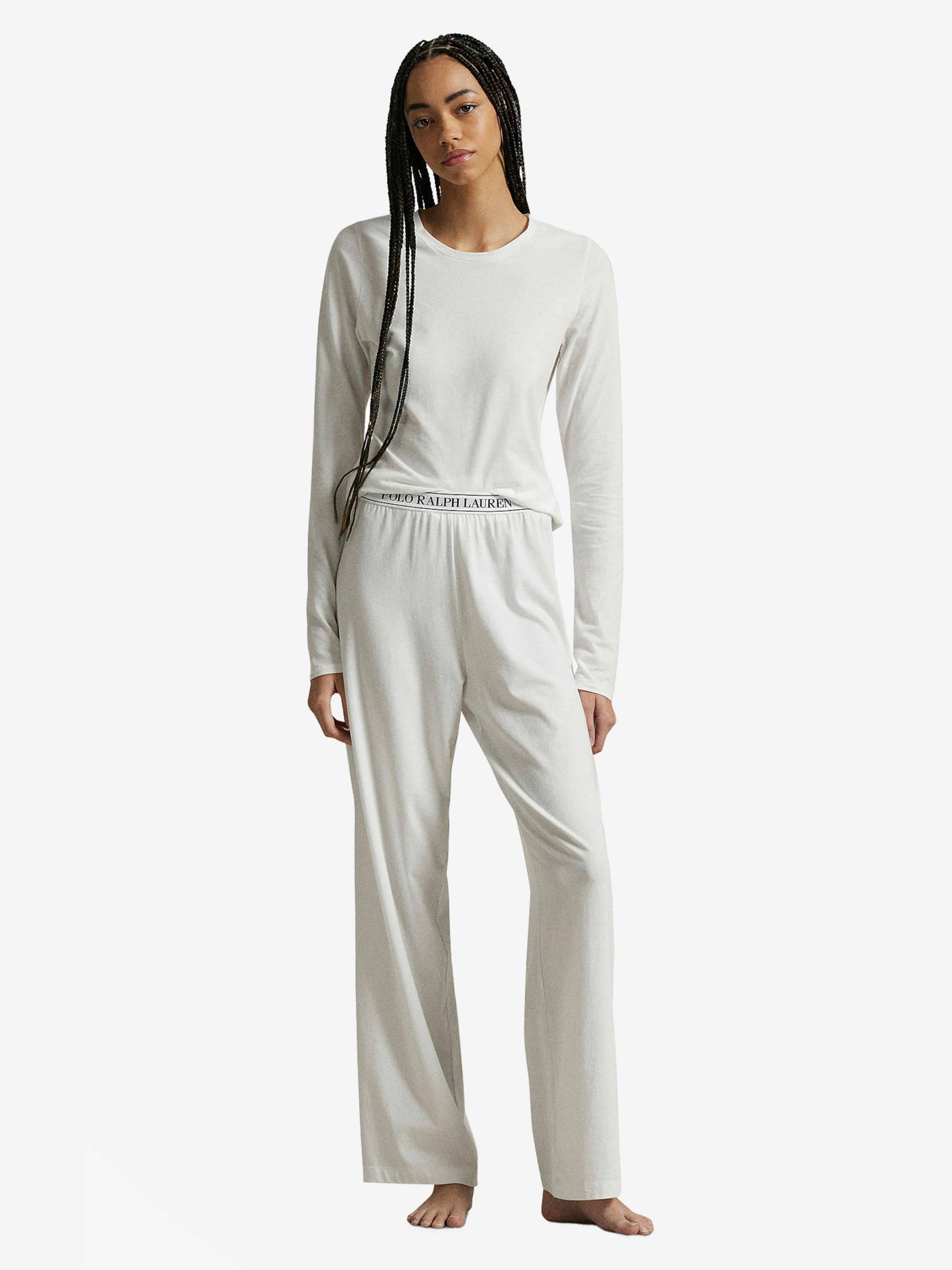 Polo Ralph Lauren Pyjamabroek ' Polo Essentials ' in Wit