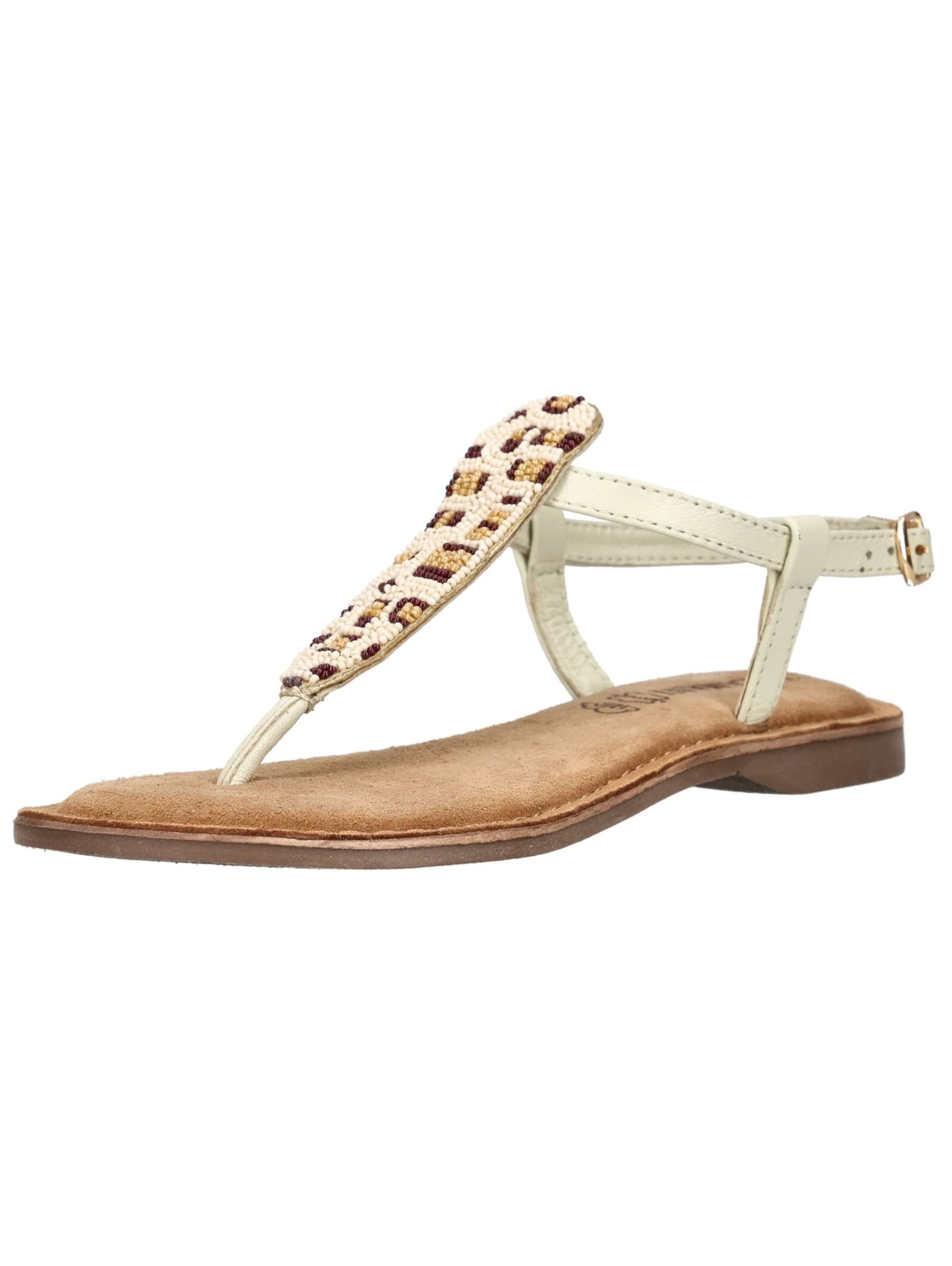 Tongs LAZAMANI en blanc : devant