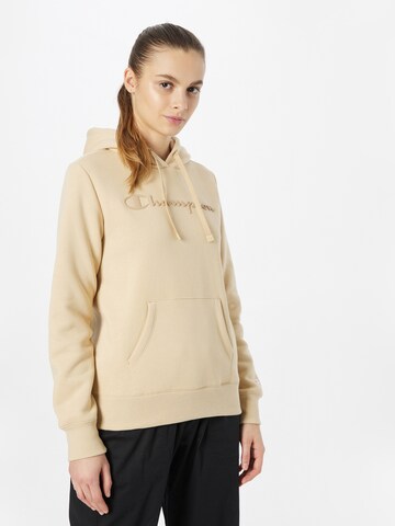 Champion Authentic Athletic Apparel Sweatshirt in Beige: front