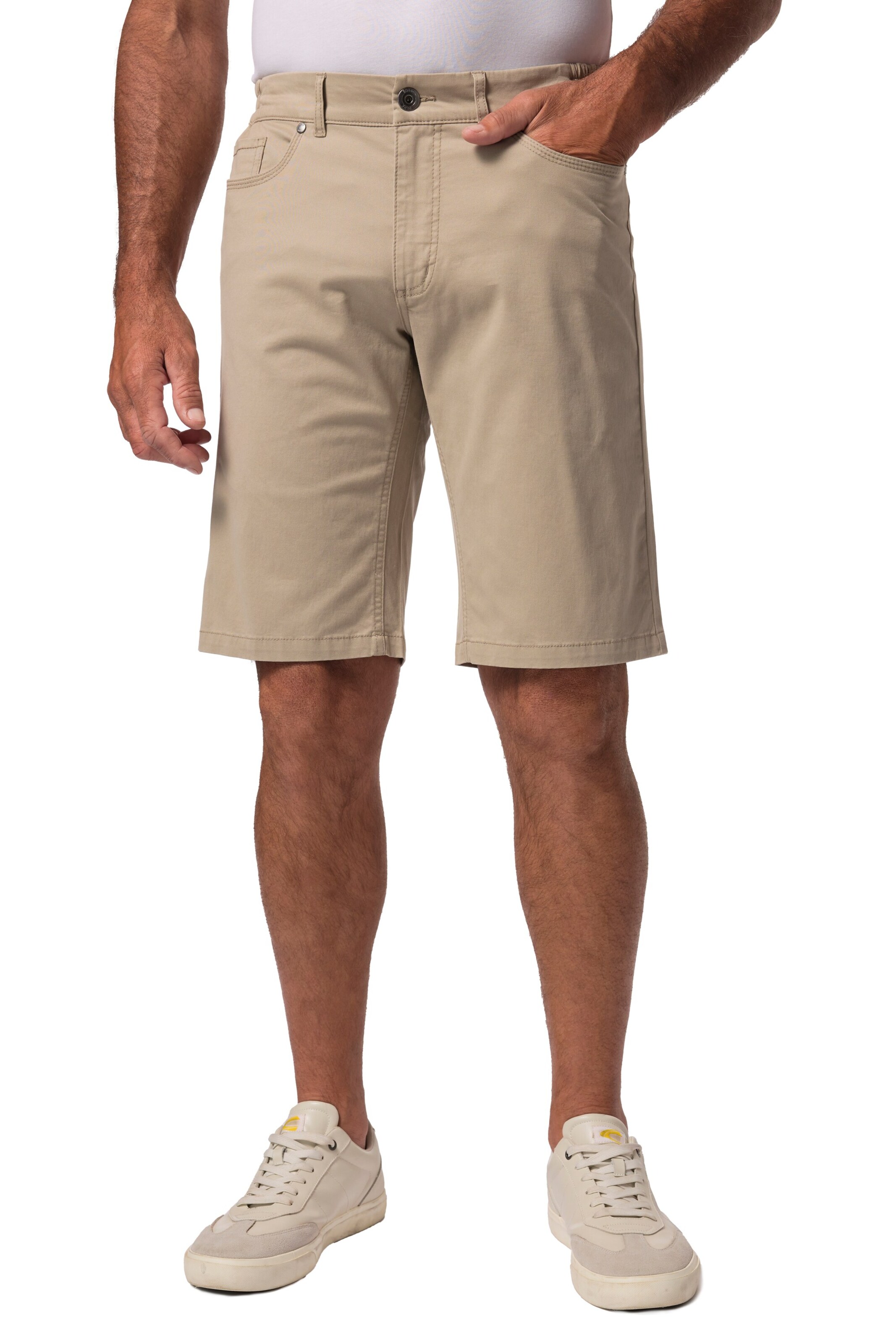 Boston Park Loose fit Trousers in Beige: front