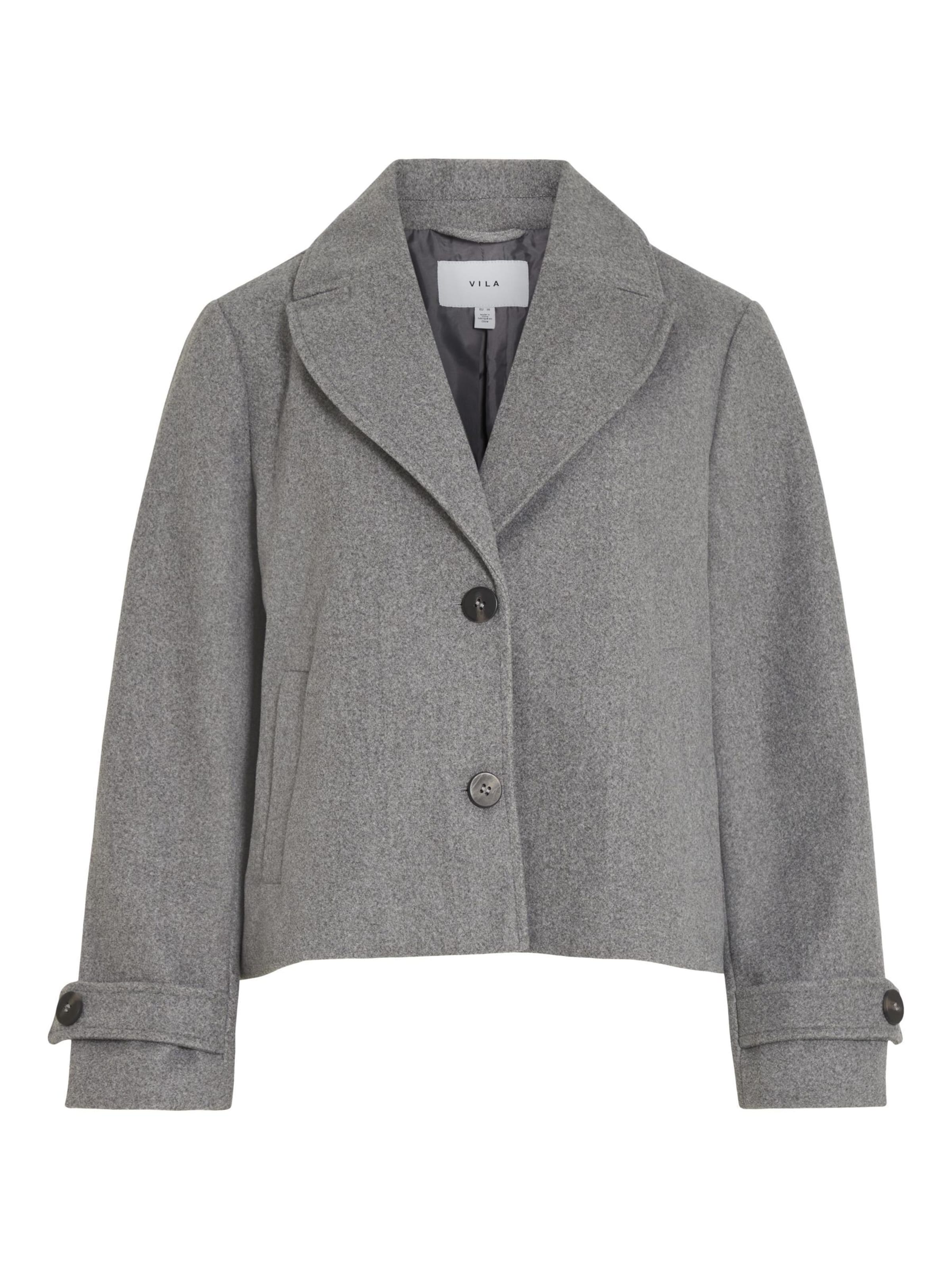 VILA Between-season jacket 'VISOLO' in Grey: front