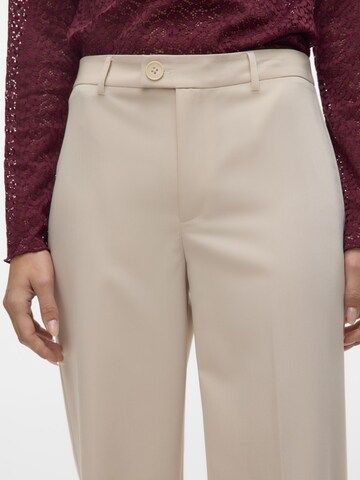 VERO MODA regular Bukser med lægfolder 'VMTexas' i beige