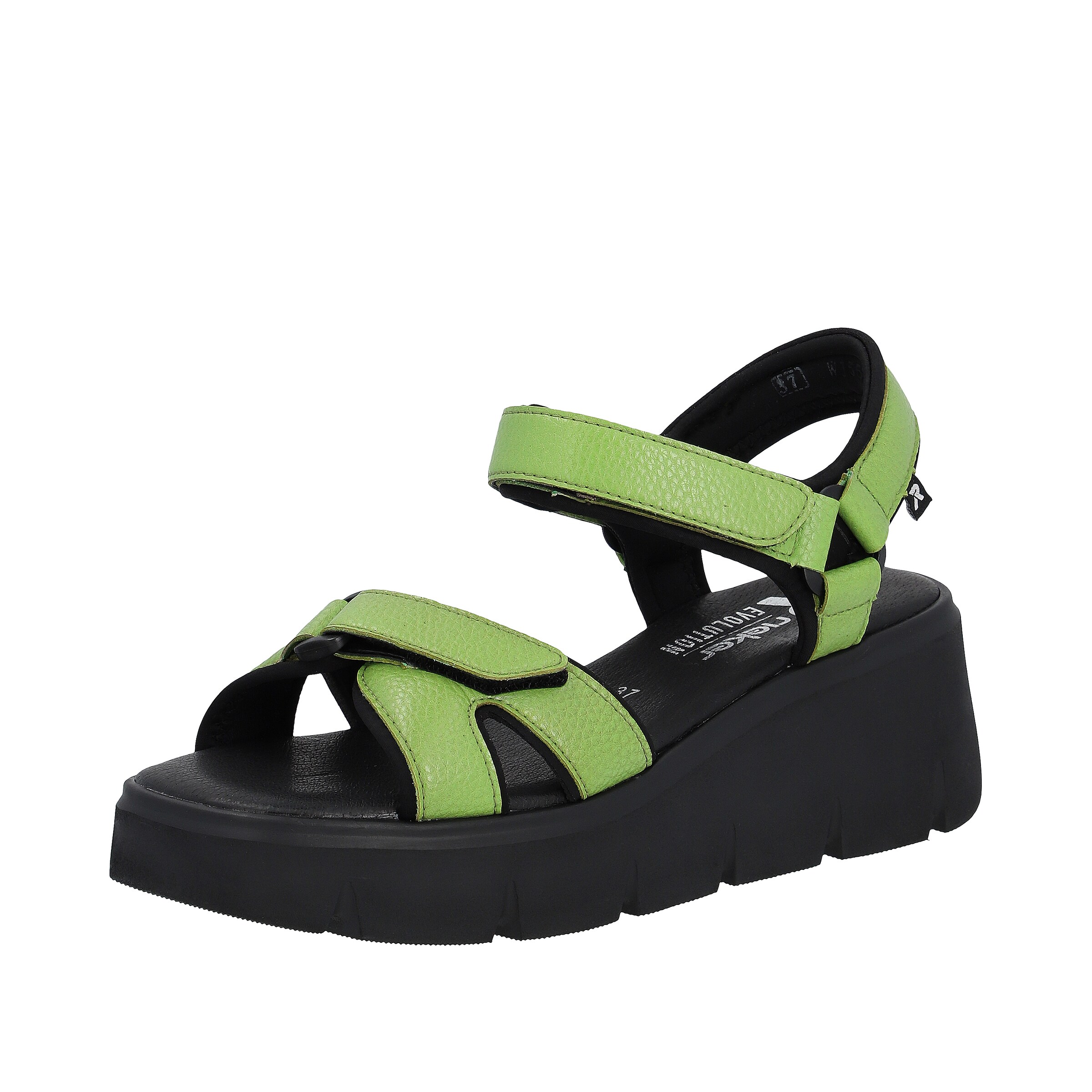 Sandales ' W1552 ' Rieker Sport en vert : devant