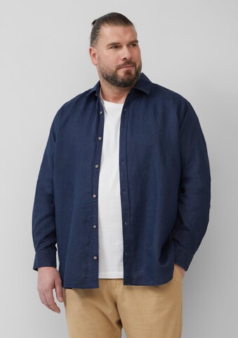 Coupe regular Chemise s.Oliver en bleu : devant