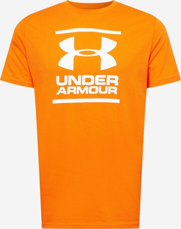 UNDER ARMOUR Performance shirt 'Foundation' in Orange: front