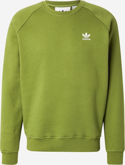 ADIDAS ORIGINALS Sweater majica 'Trefoil Essentials' u maslinasta / bijela, Pregled proizvoda