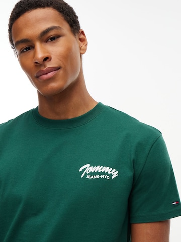 žalia Tommy Jeans Marškinėliai