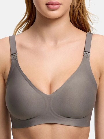 cfab (formerly creamy fabrics) - Bustier Sujetador 'Comfort Maternity Still-BH ohne Bügel' en gris
