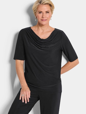 Goldner Shirt in Schwarz: Vorderseite