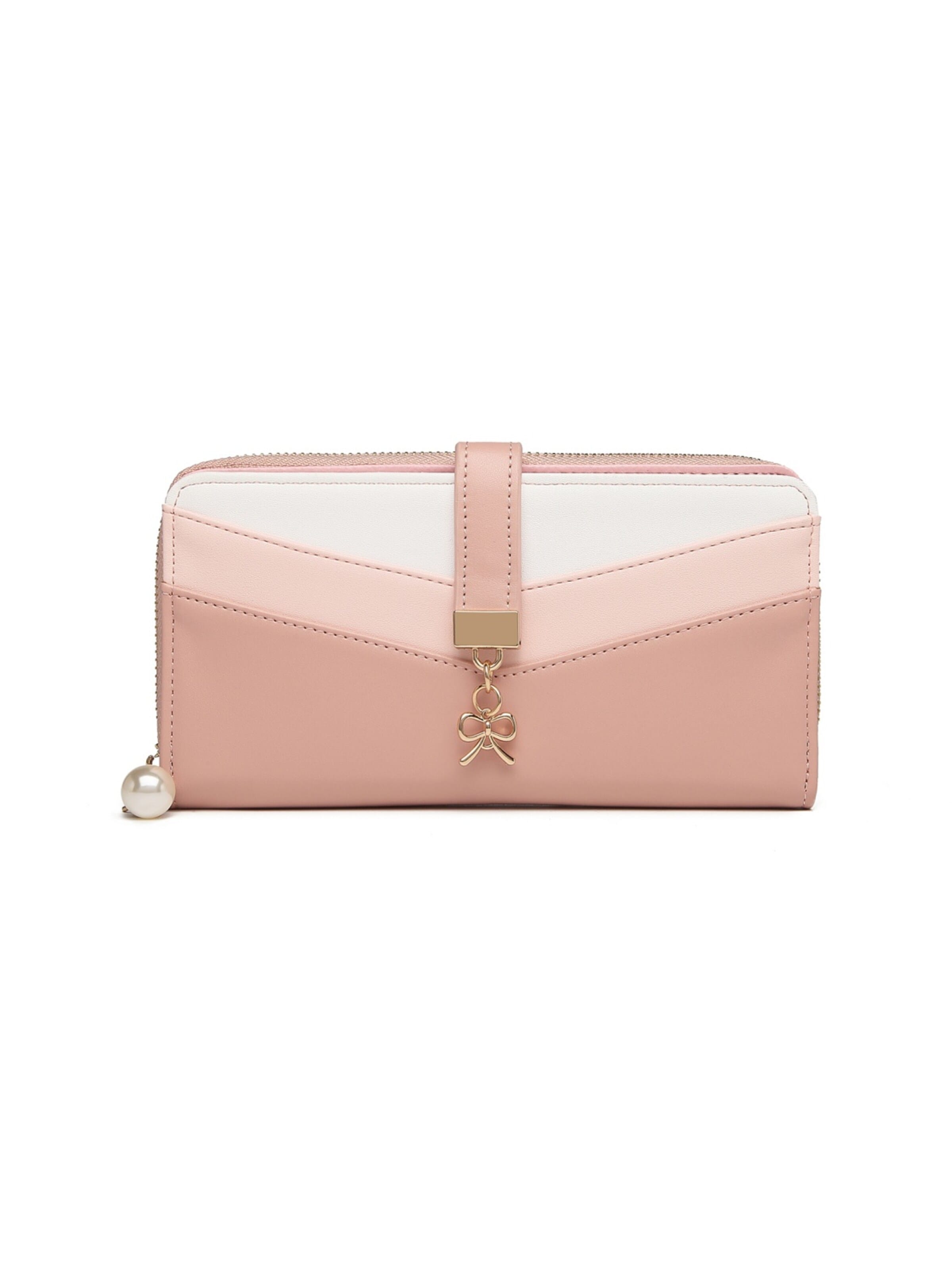 Miss Lulu Wallet in Pink: front