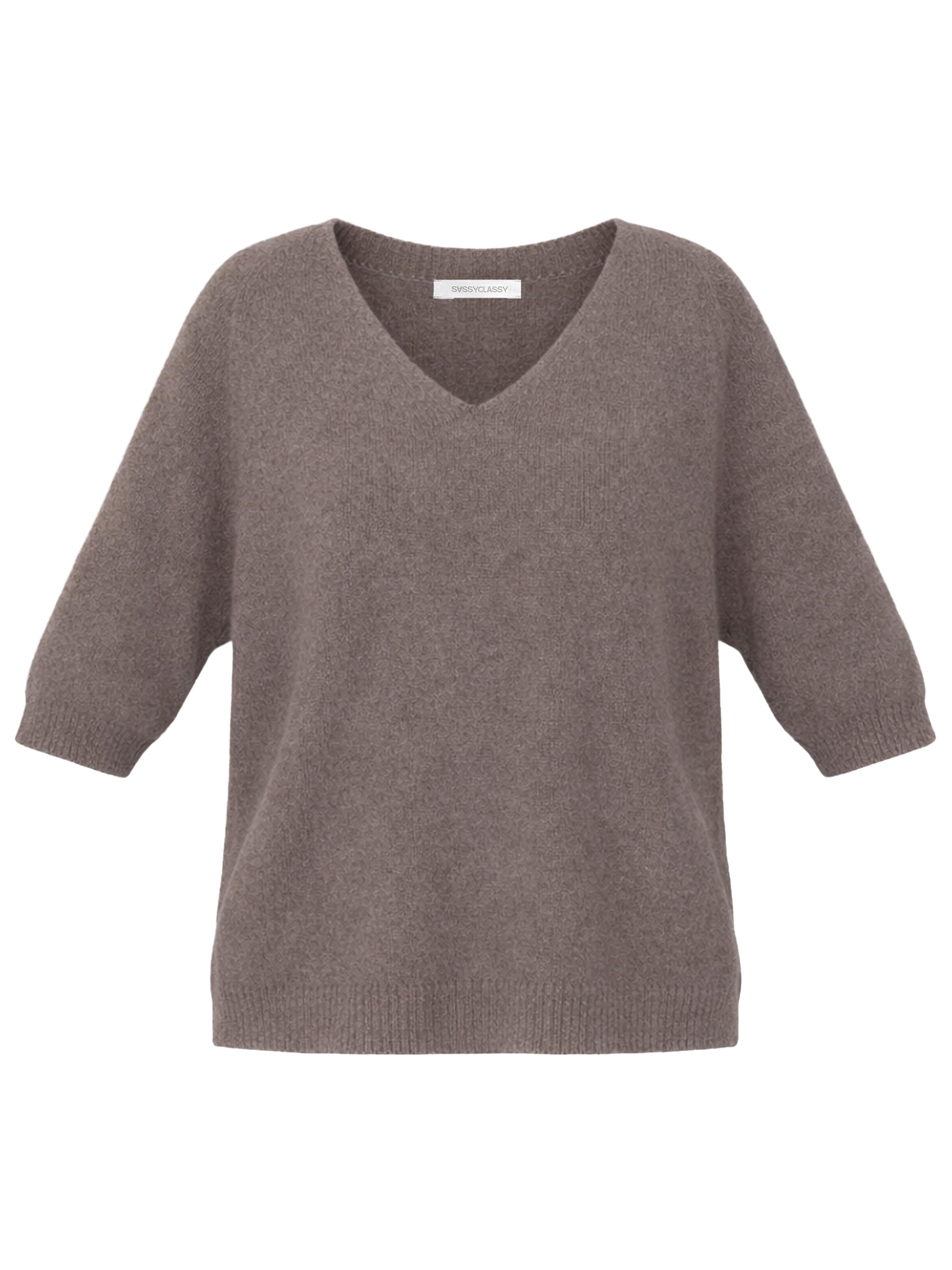 SASSYCLASSY Pullover‌‌‌ in Grau: Vorderseite