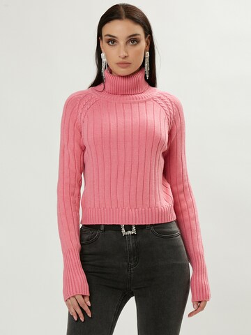 Influencer Sweater in Pink: front