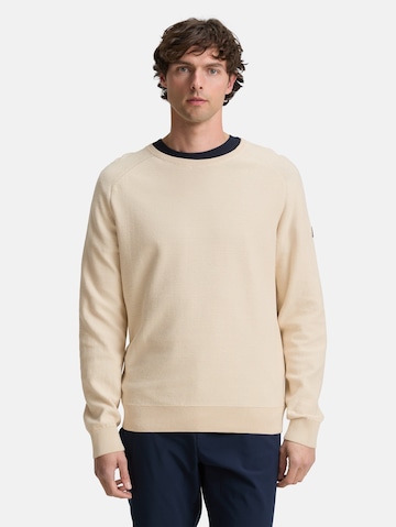 TOM TAILOR Trui in Beige: voorkant