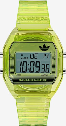 ADIDAS ORIGINALS Digitaluhr 'DIGITAL TWO CRYSTAL' in Grün: Vorderseite