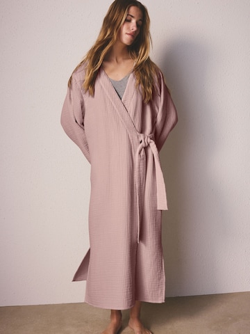 Peignoir long Next en violet : devant