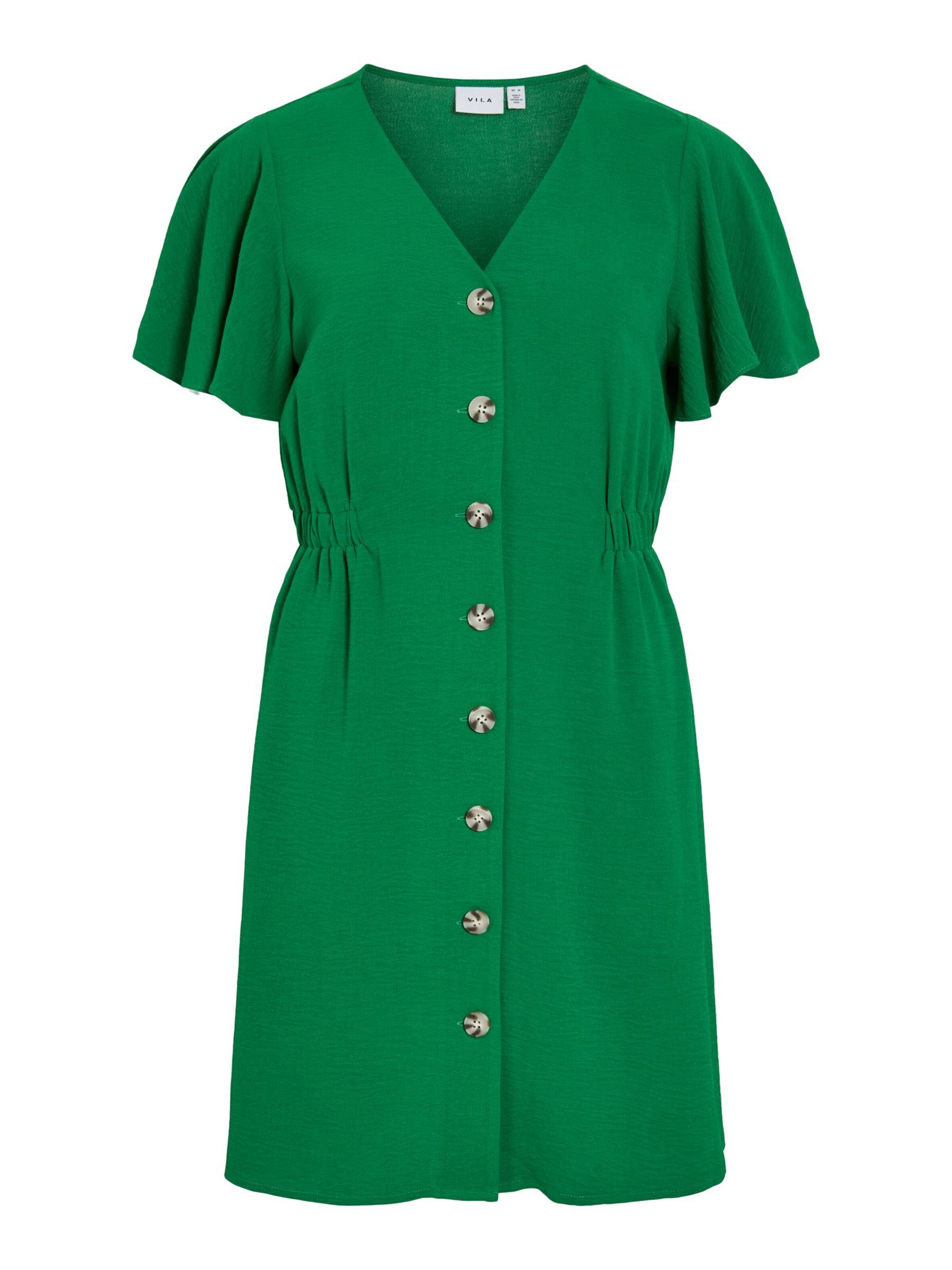 Robe-chemise VILA en vert : devant