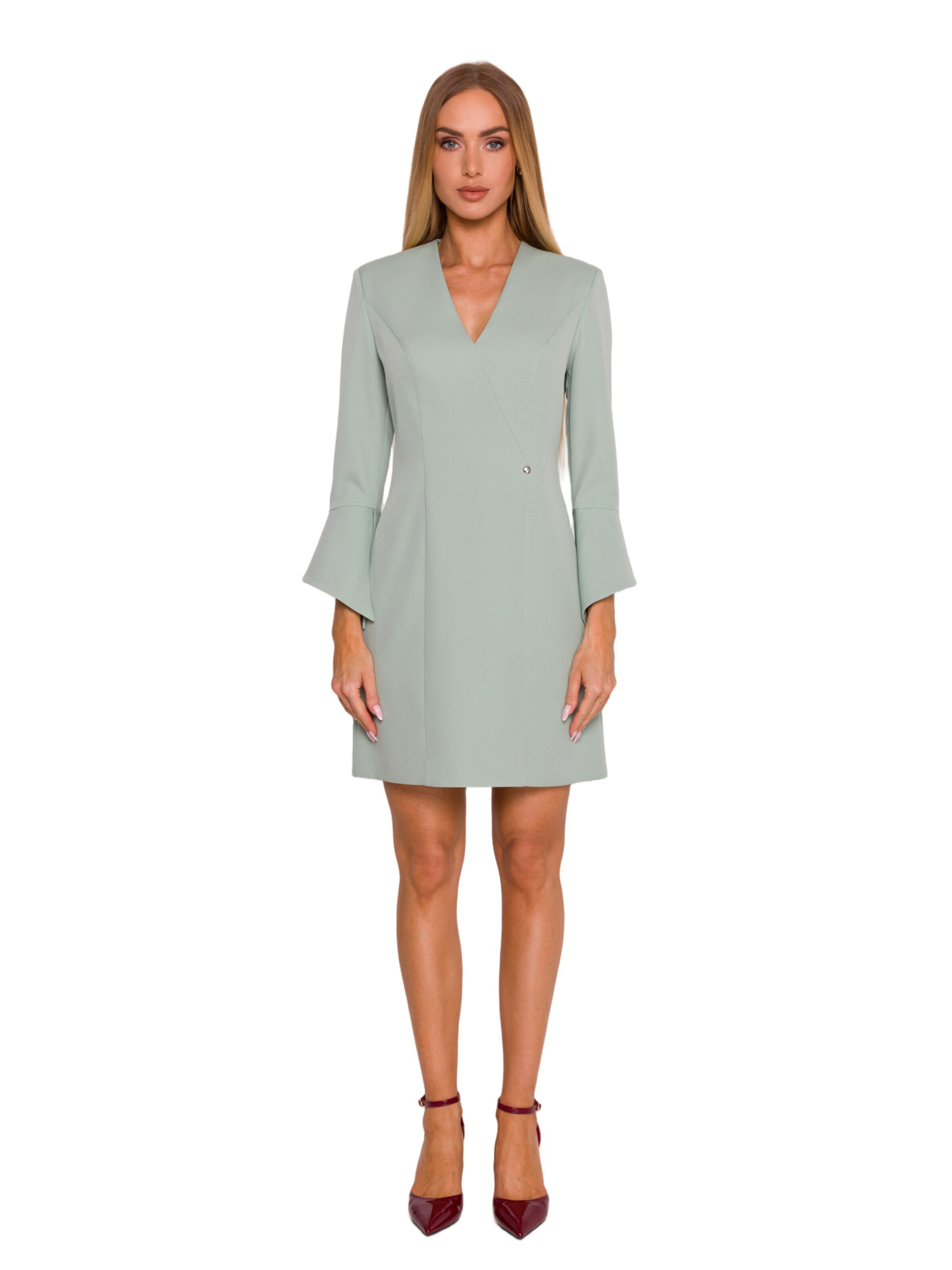Rochie 'Sukienka z szerokimi mankietami' de la made of emotion pe verde