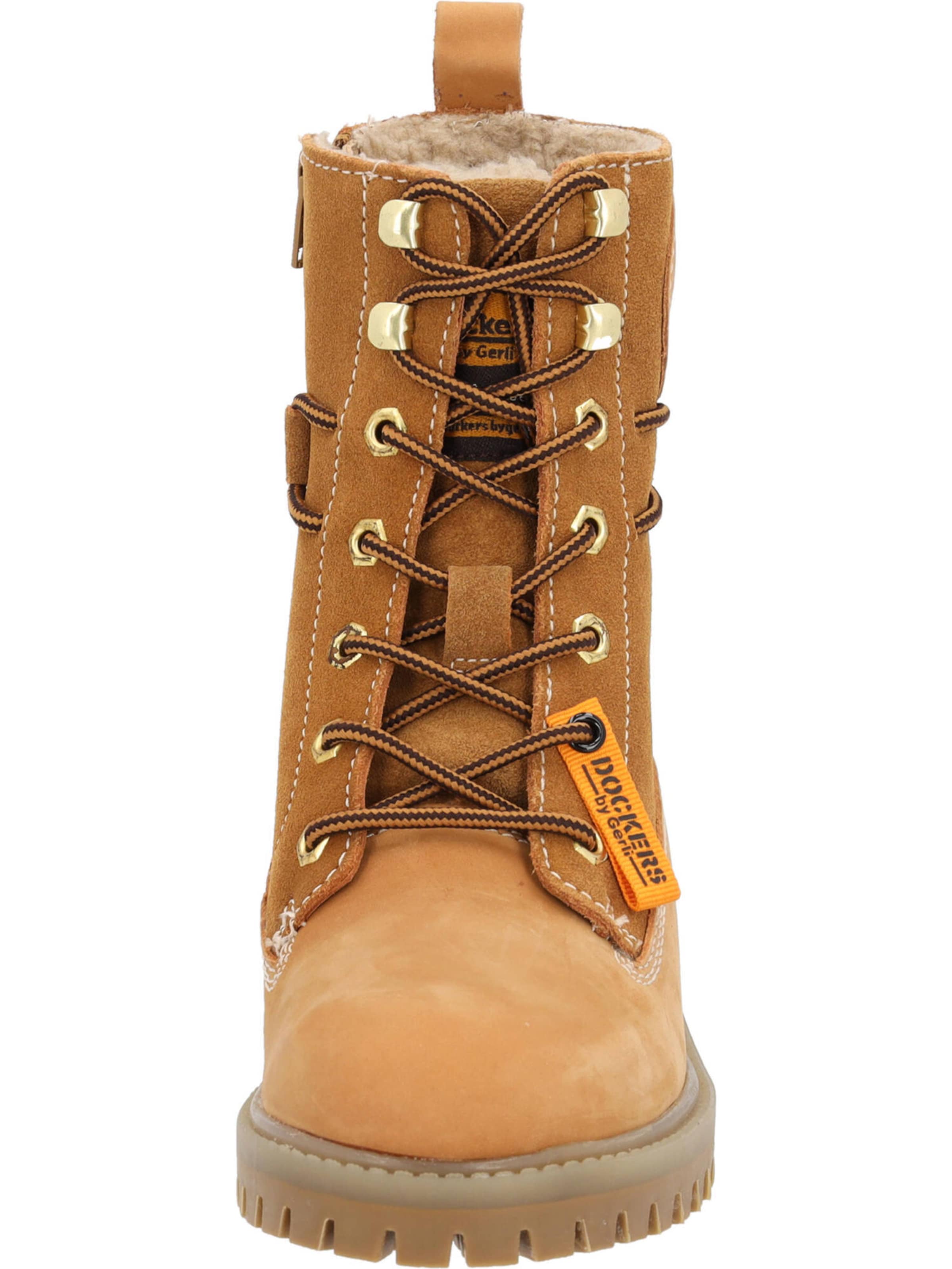 Dockers by Gerli Šněrovací kozačky – hnědá