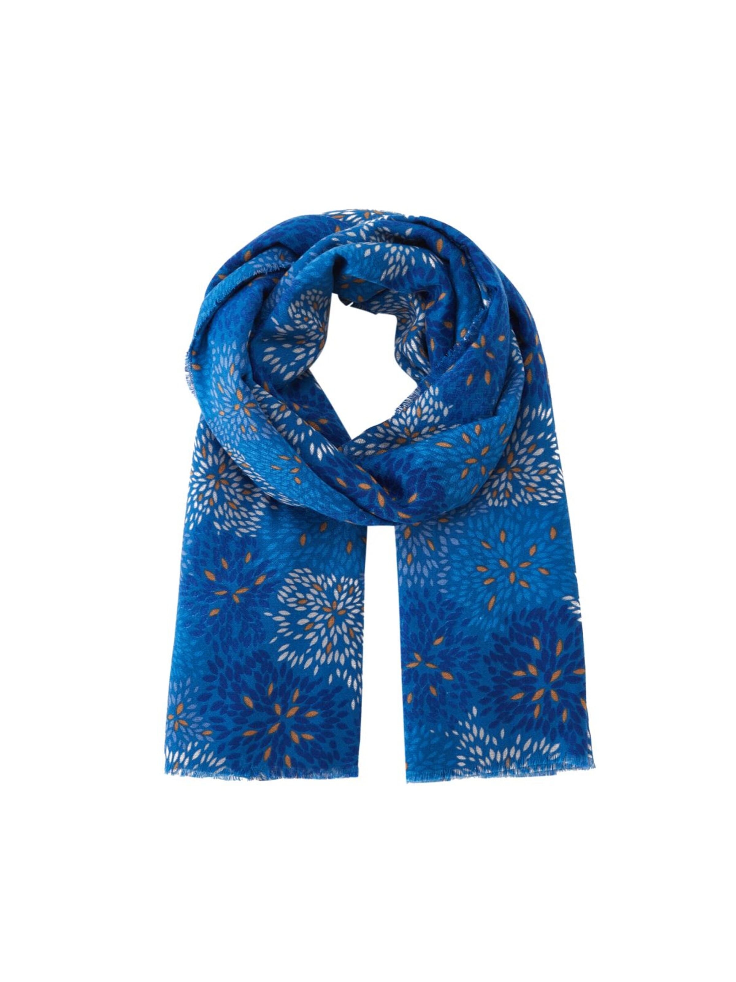 19V69 ITALIA Sjaal 'Fire' in Blauw: voorkant