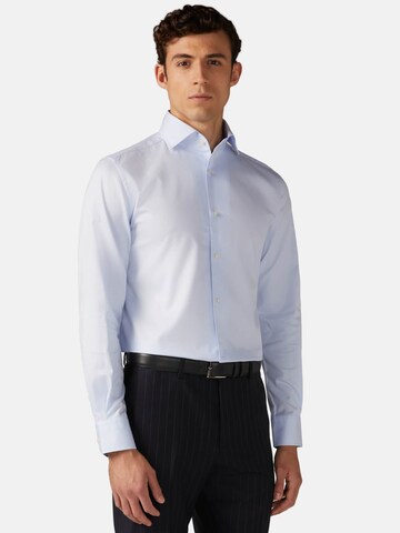 Boggi Milano Regular fit Business Shirt in Blue: front