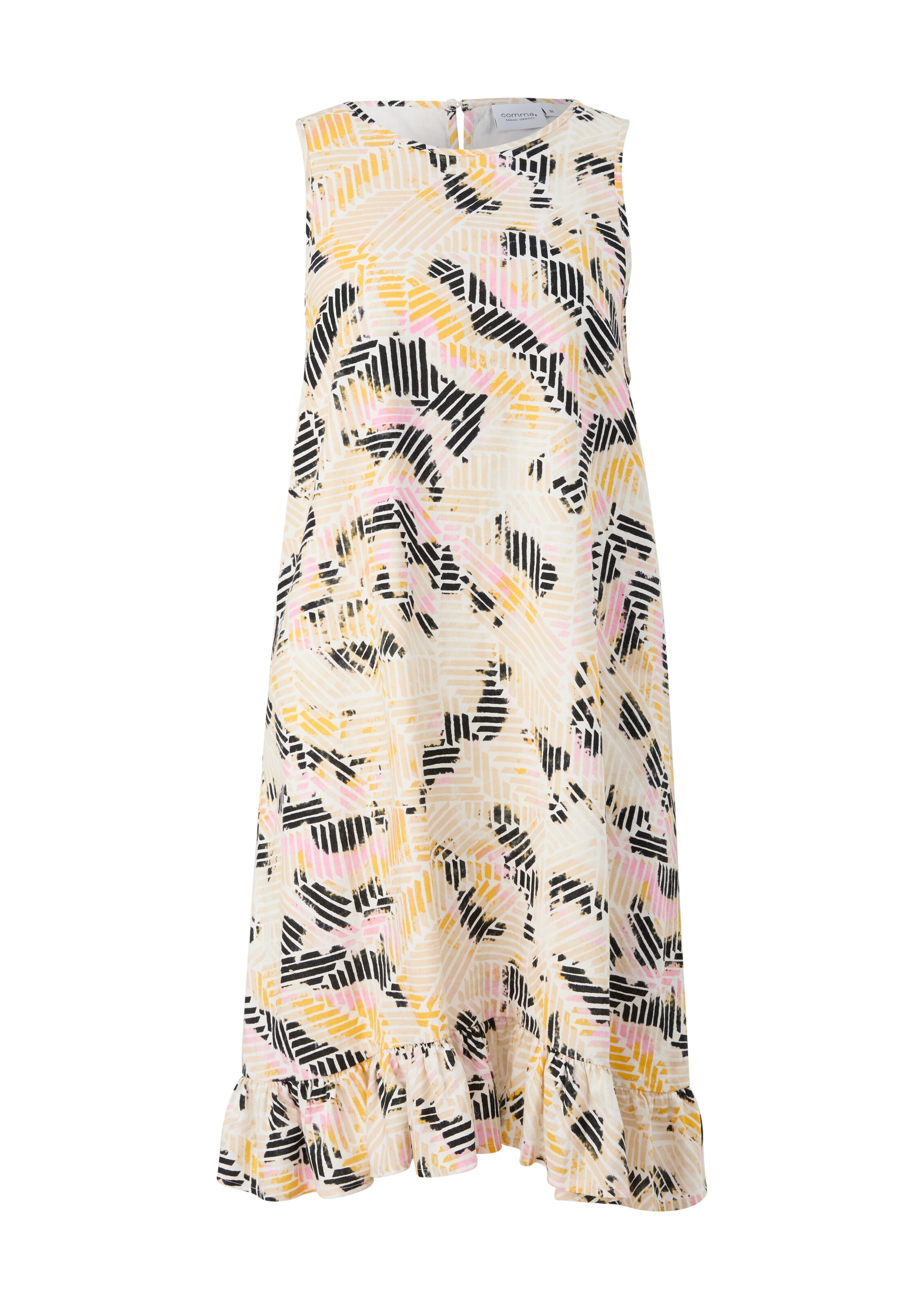comma casual identity Zomerjurk in Gemengde kleuren: voorkant