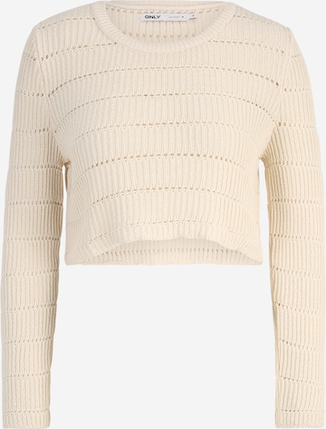 Pull-over Only Petite en beige : devant