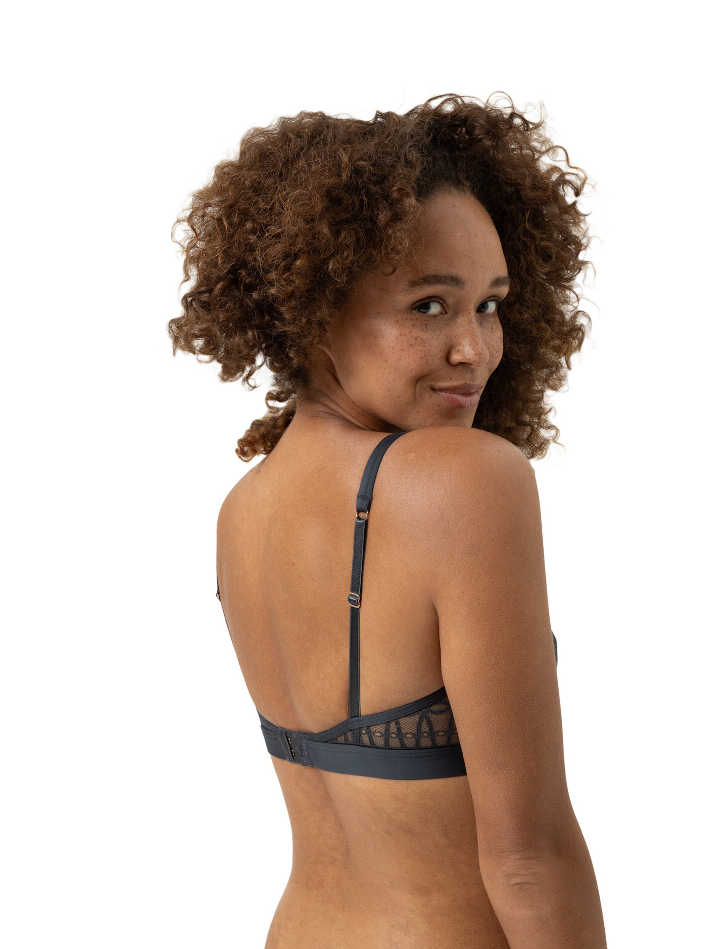 Mey Triangle Bra 'Poetry Temptation' in Grey