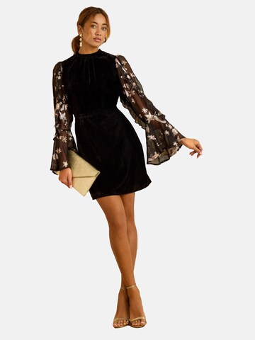 love & roses Cocktailjurk in Zwart: voorkant