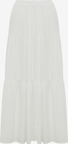 Tussah Skirt 'MILLY' in White: front
