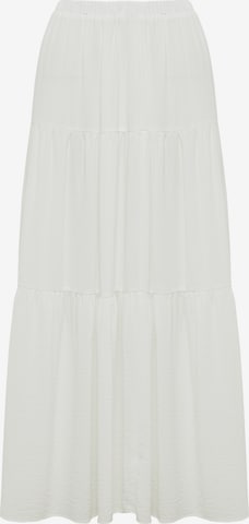 Tussah Skirt 'MILLY' in White: front