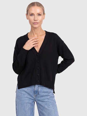 APART Strickjacke in Schwarz: Vorderseite
