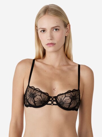 ETAM Balconette BH 'Gamme' in Schwarz: Vorderseite