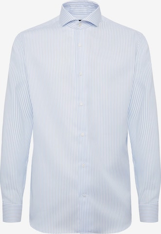 Coupe regular Chemise business Boggi Milano en bleu : devant