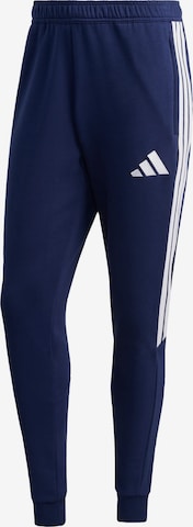 ADIDAS PERFORMANCE - Tapered Calças de desporto 'Tiro26 League' em azul: frente