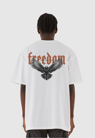 MJ Gonzales Shirt 'Brave Soar' in White: front