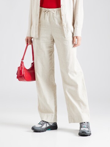 Loosefit Pantalon 'Mia' WEEKDAY en beige : devant