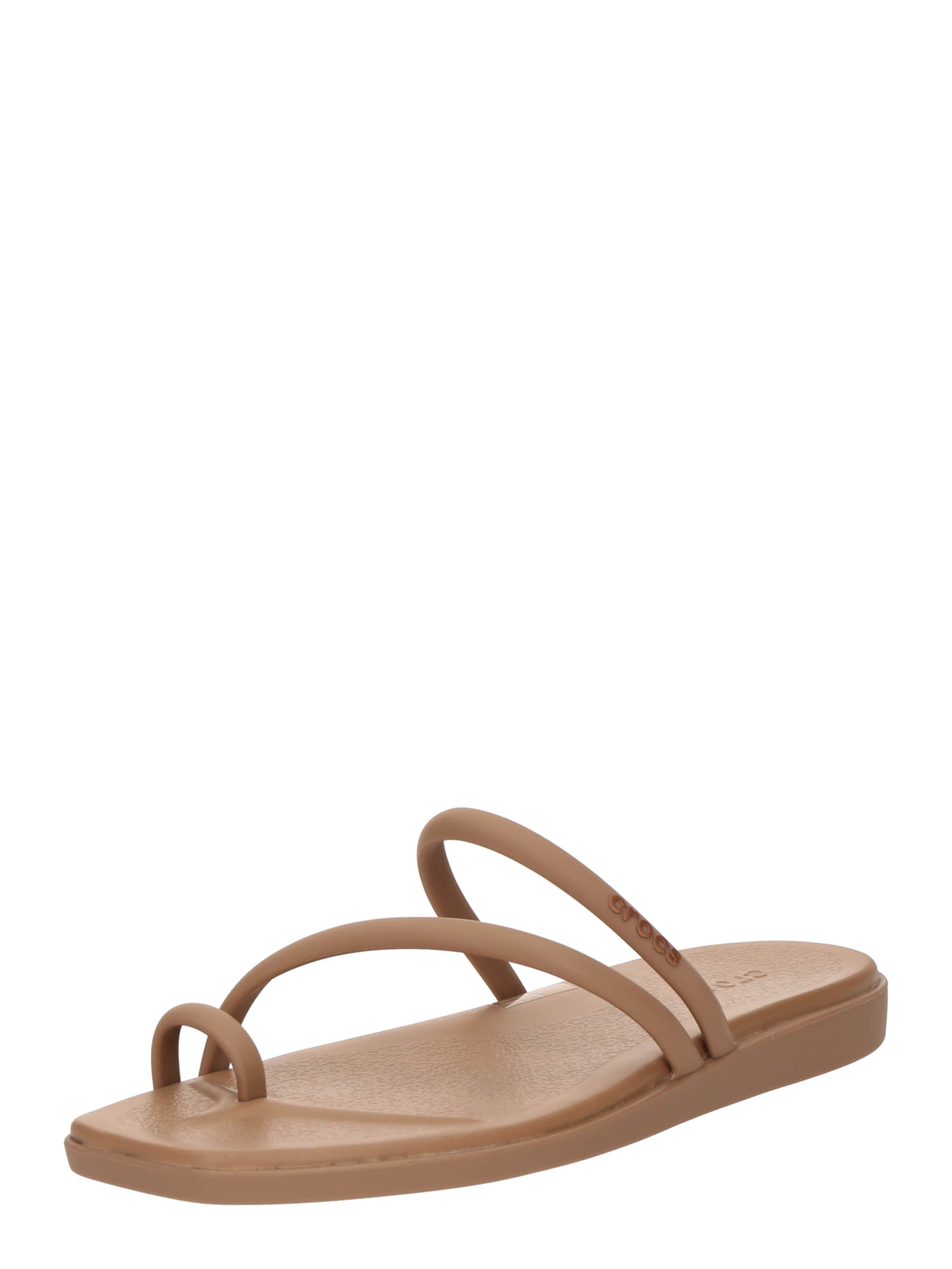 Crocs T-bar sandals 'Miami' in Brown: front