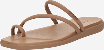 Crocs T-bar sandals 'Miami' in Brown: front