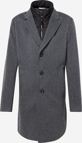 BOSS Black Between-seasons coat in Grey: front