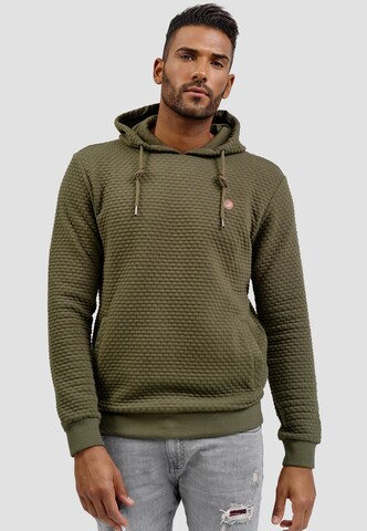 INDICODE JEANS Sweater in Green: front