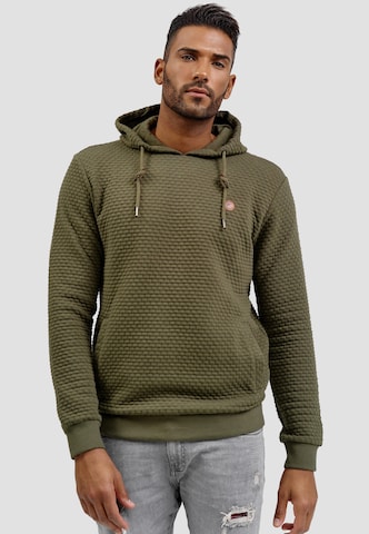 INDICODE JEANS Sweater in Green: front