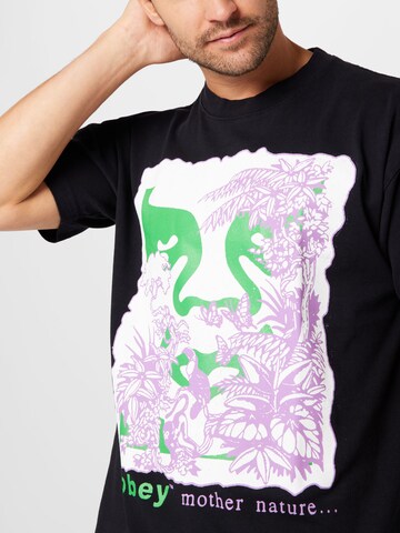 Obey T-Shirt 'MOTHER NATURE' in Schwarz