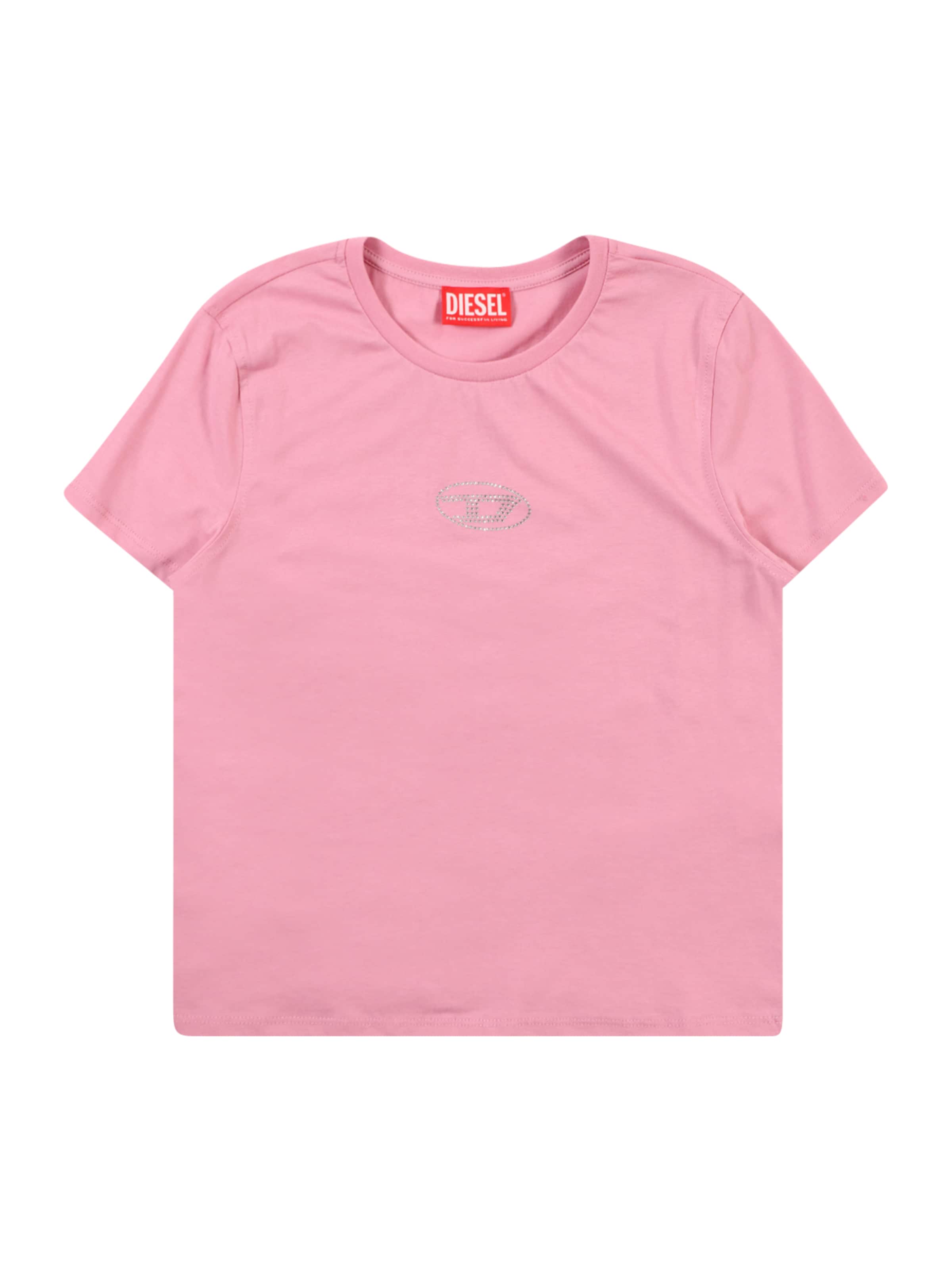 DIESEL Koszulka 'TSLIGX' w kolorze różowy: przód
