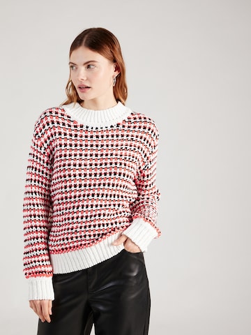 Pull-over comma casual identity en orange : devant