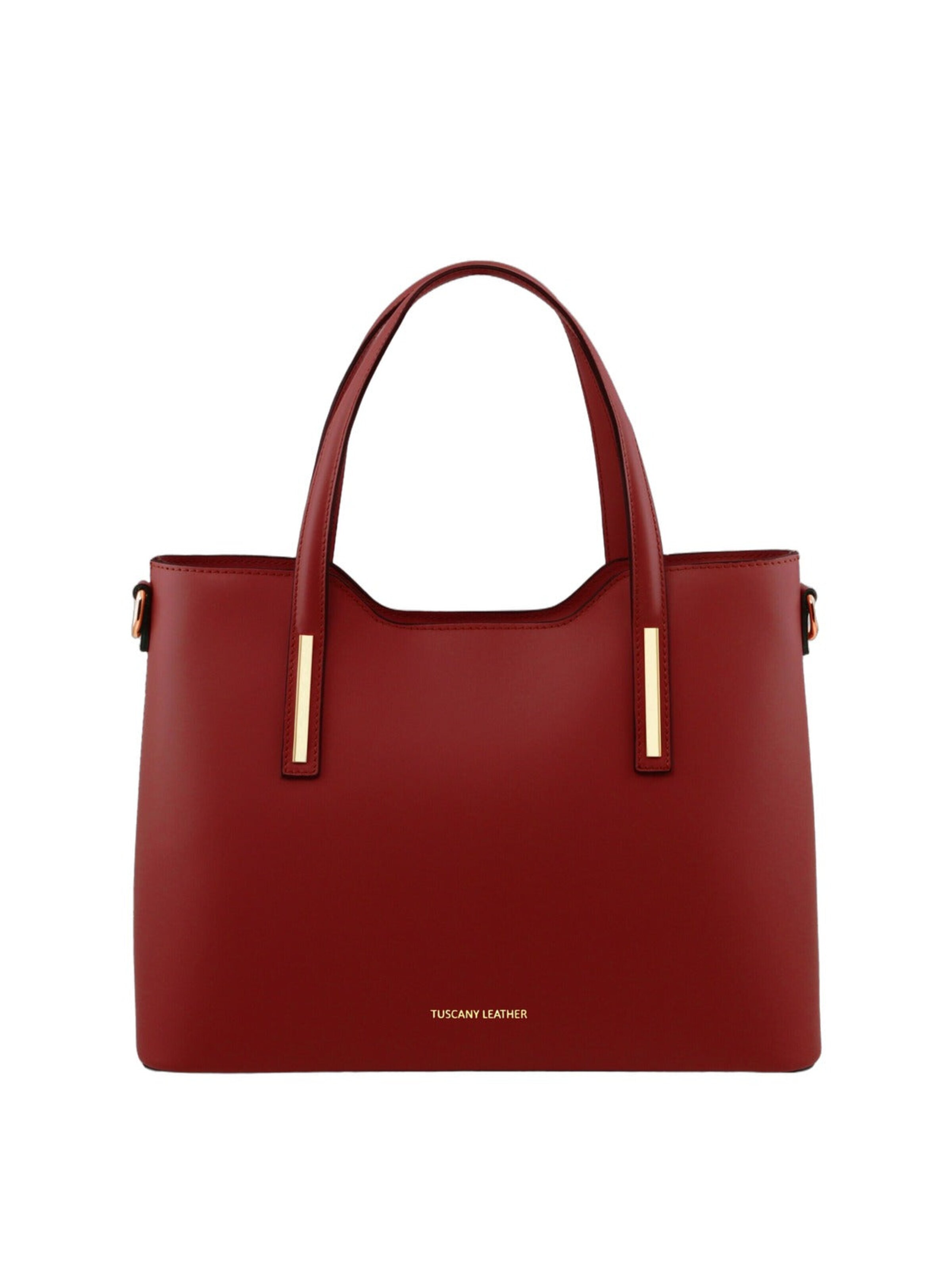 Cabas 'Olimpia' Tuscany Leather en rouge : devant