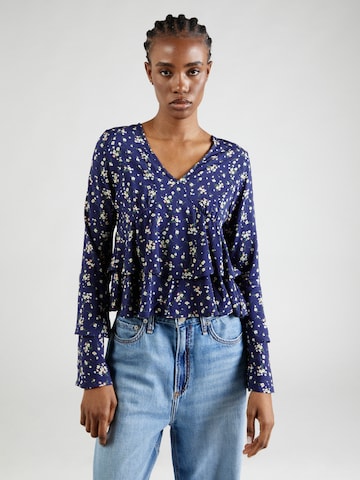 AÉROPOSTALE Blouse in Blauw: voorkant