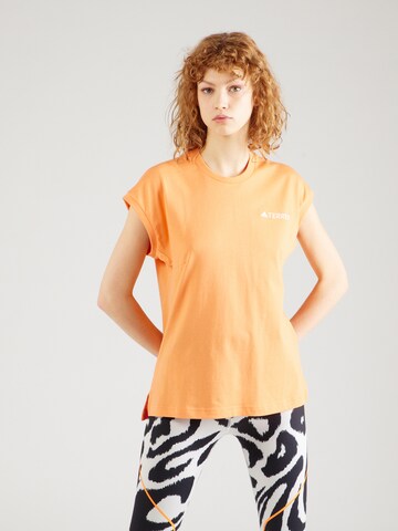 ADIDAS TERREX Koszulka funkcyjna 'Xploric' w kolorze pomarańczowy: przód