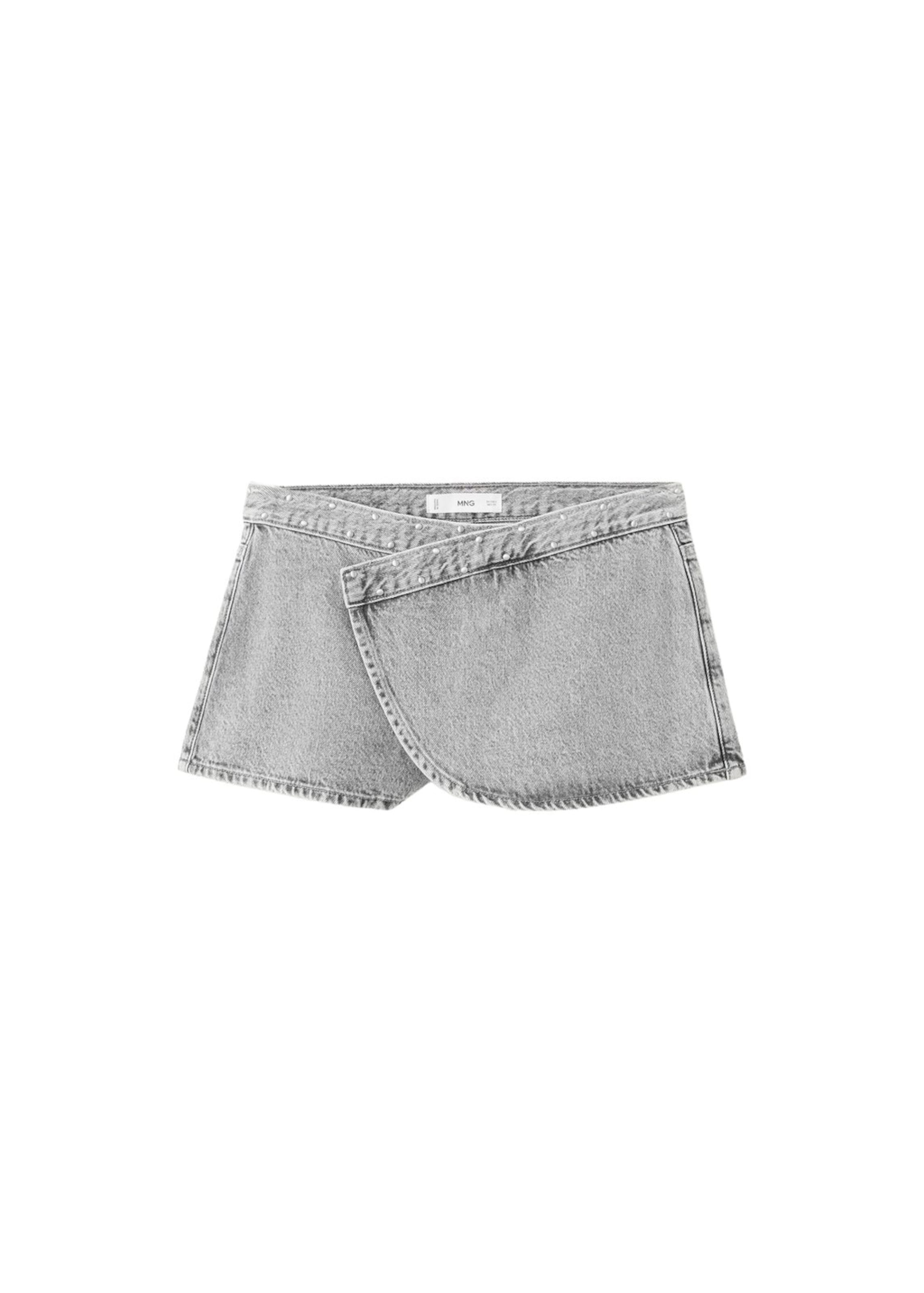 MANGO TEEN Skirt in Grey: front