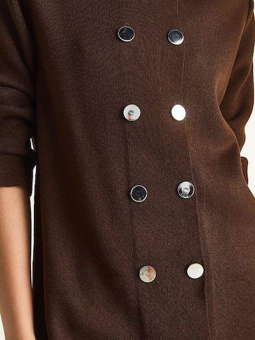 Abito in maglia di Bianco Lucci in marrone